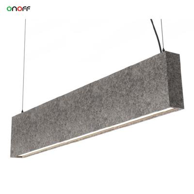 China Support Dimmer-free Sound-proof LED Linear Acoustic Light Fixture 1.2m 4ft with Panel for sale