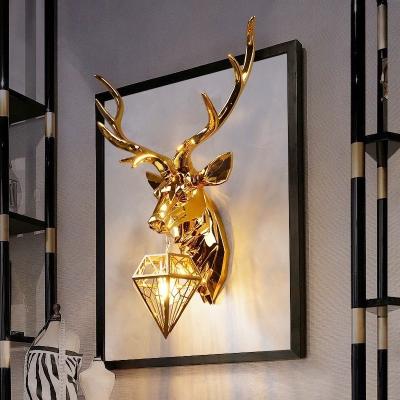 China LED Nordic Antler Wall Lamp for Modern Indoor Lighting in Bedroom or Living Room for sale