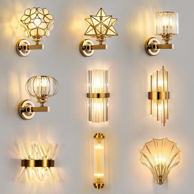 China Free sample Modern LED Crystal Wall Lamp for Indoor Luxury Decorative Living Room for sale