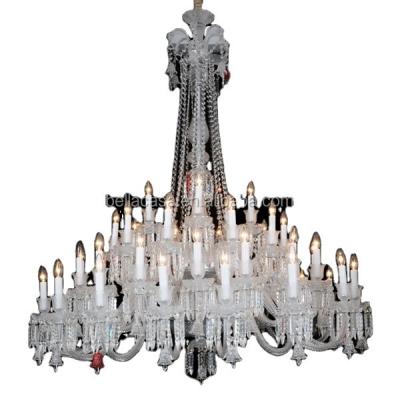 China 45-Light Baccarat Chandelier with Warm White Lighting for sale