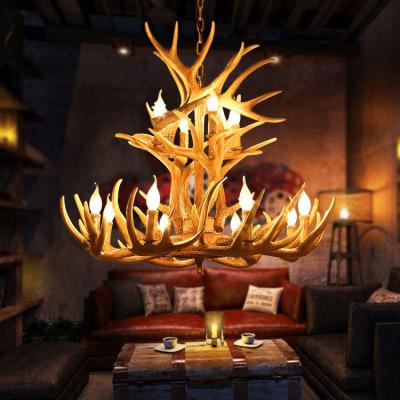 中国 Metal Shade Modern White Antler Chandelier for Living Room Dining Study and Bedroom 販売のため