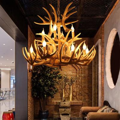 中国 Modern Home Decor Large Chandelier with Warm White Antler light fixtures 販売のため