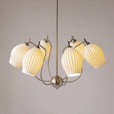 Китай American Style New Ceramic Chandelier Living Room Villa Restaurant Bedroom Pendant Lamp Simple Nordic Led Light продается