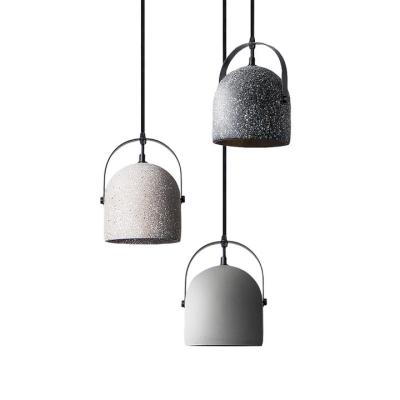 China Concrete Pendant Lights Cement Material Lamp Suspension Grey Vintage for Loft Dining Room Kitchen Cafe Bar LED for sale