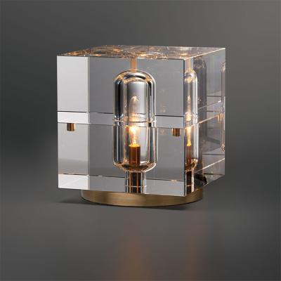 China Hot Sale Restaurant Luxury Modern Crystal Table Desk Lamps Light For Hotel Home Te koop