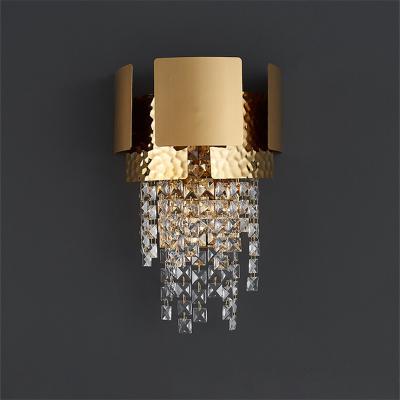 China Nordic light luxury style living room bedroom villa background wall hotel aisle metal lamp for sale