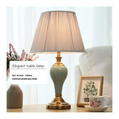 China Exquisite Design Traditional Classical  Antique Brass Porcelain Ceramic Table lamp Home Hotel Lighting Te koop