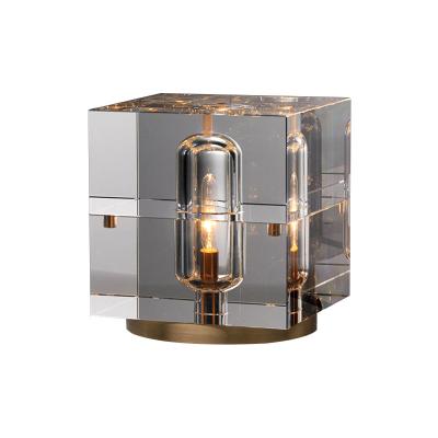 China Artdecolite Custom Luxury Modern Bedside Bedroom Table Lights Brass Crystal Lamp Lamps for sale