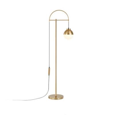 Китай Home interior bronze gold glass ball hotel living room simple elegant luxury iron standing floor lamp продается