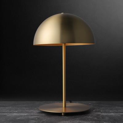 China Lighting Manufacture Living Room Table Lamp Brass Bedside Mushroom Gold for sale