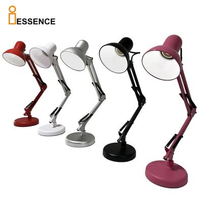 China Metal E27 Led gold Desk Lamp Adjustable Swing Arm Clamp Tablelamp Rechargeable Folding Table For Nail Salon for sale