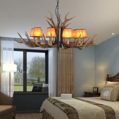 China Hanging Lamp Decorative Restaurant Bedroom American Industrial Style Antler Chandelier for sale