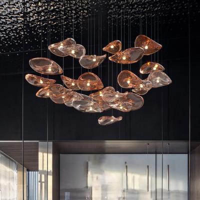 China home decoration lighting hotel chandelier modern luxury large chandeliers glass pendant Crystal light for sale