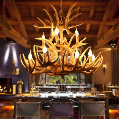 China American Modern style Chandelier Simple Ceiling Lamp Restaurant Antlers Chandeliers Pendant Light for sale