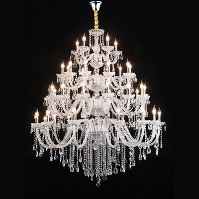 중국 Custom Extra Large Wedding Banquet Hall Candle Maria Theresa Crystal Chandeliers 판매용