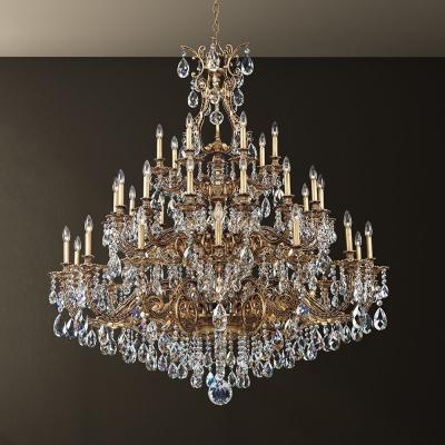 Chine European Modern Luxury Large Chandelier Maria Theresa K9 Crystal Suitable for Family LED Custom Chrome WEIYI 110V à vendre