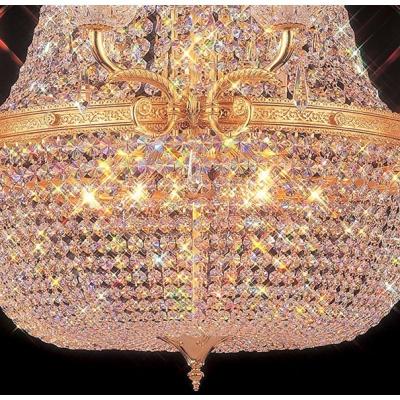 China Brass Crystal Chandelier Art Light Luxury Guest Branch All livingroom Study Lighting Fi for sale