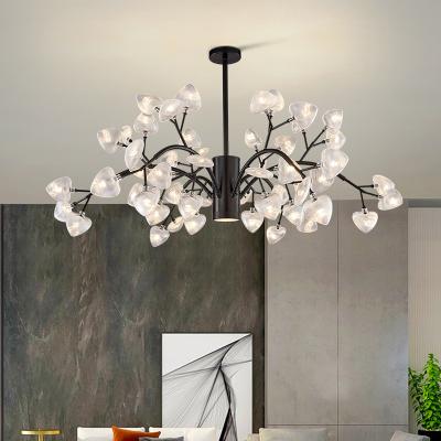 China Modern Tree Branch Light Fixture Decorative Led Pendant Ceiling Light Luxury Black Branch Chandelier for sale