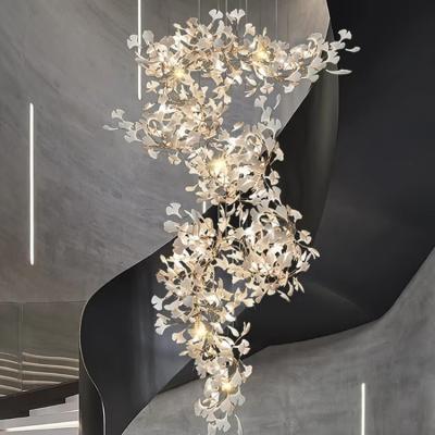 China Chandeliers Swag Fitting Modern Large Ceiling Lights Crystal Art Deco Hanging Contemporary Lighting Led Pendant Light Fixtures for sale