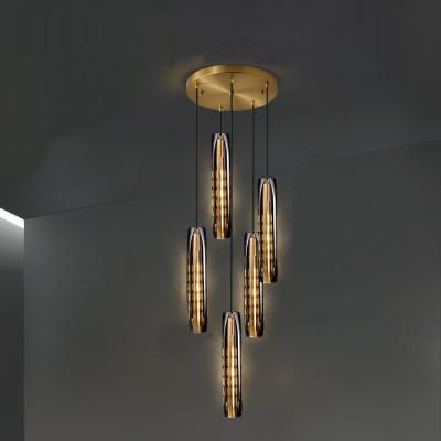 China lamp luxury brass crystal chandelier single bulb bedside pendant light for sale