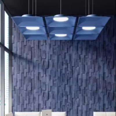 China Multicolor customization acoustic Environmental material Lighting for Modern office LED pendant light for sale