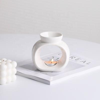 China Fragrance Candle Melts Burner Ceramic Wax Warmers for sale