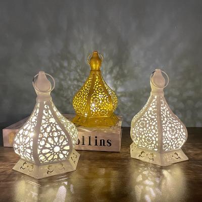 중국 high quality Moroccan style Eid decorative LED wind lantern Ramadan iron light lamp for Middle eastern 판매용