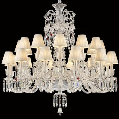 Chine Restaurant Wedding Decoration Crystal Hanging Lamps Hotel Chandeliers Large LED Luxury à vendre