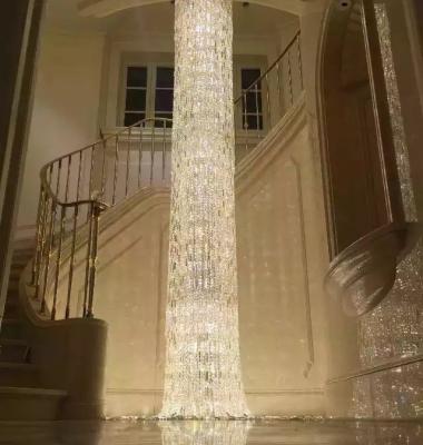 China 2024 5 Meters Long Modern Crystal modern Stair staircase Chandelier for sale