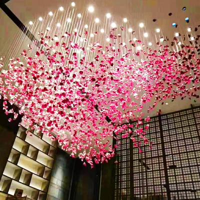 China Chandelier Pendant Lights Modern Hotel Ceiling Lighting Custom Project Lobby Large Crystal for sale