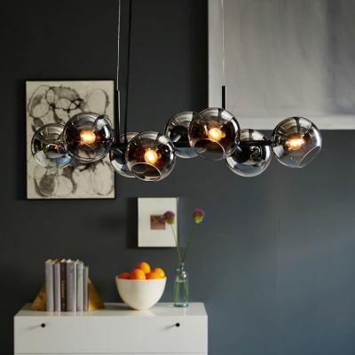 China Simig lighting Nordic restaurant chandelier art personality modern simple bar industrial style cafe glass single three for sale