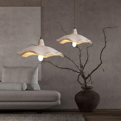 China Modern fashion hat design cement hanging light indoor concrete production pendant lamp for kitchen for sale