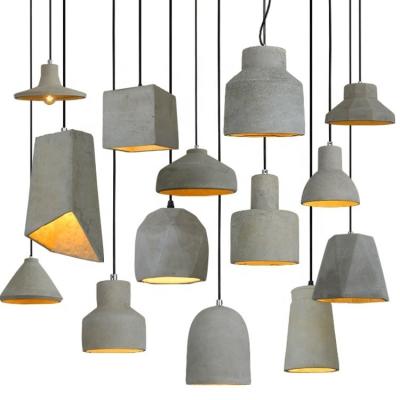 China HITECDAD Factory Custom Cement Pendant Light Decorative Lamp Nordic cafe Hanging pendant lamp for sale