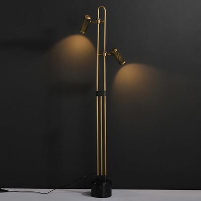 China Modern design luxury brass floor lamp led for hotel Home Decoration for sale