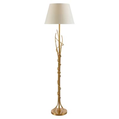 China 1-Light Luxury Designer Solid Brass Floor Standing Lamp for Living Room for sale