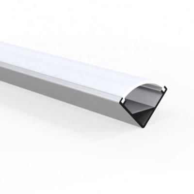 Κίνα LED Strip Light Aluminium Profil Corner Extrusion with PC Diffuser Cover Lampshade Profile Aluminum Channel προς πώληση