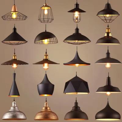 China Chandelier Industrial retro style metal black chandelier E27 decorative hanging light zu verkaufen