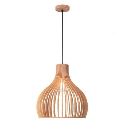 China Japanese chandelier home wood ceiling hanging pendant restaurant rattan lighting kitchen Restaurant for sale