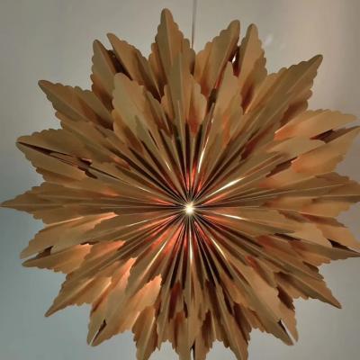 Κίνα 3-Layers Paper Flower Ceiling Lamp For Christmas Showcase Decoration Wedding Hotel Party Living Room προς πώληση