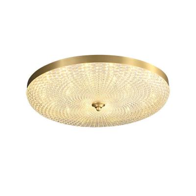 중국 Small Size LED Brass Ceiling Lamp Acrylic Mounted for Kitchen Restaurant Dinning Room 판매용