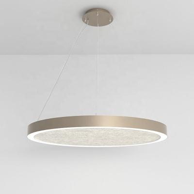 China End Office Decoration Circular LED Ceiling Light Fixture with Acoustic Panel Felt for sale