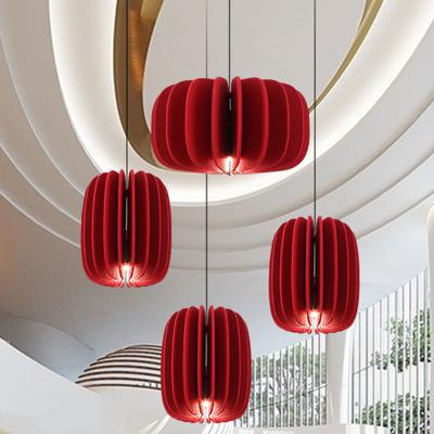 Chine Office Restaurant Nordic Ceiling Acoustic Lighting Pendant Led Felt Chandeliers Light à vendre