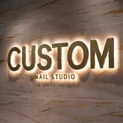 China Lighting and Circuitry Design Backlit Letter Sign for Custom Shop Name Advertising for sale