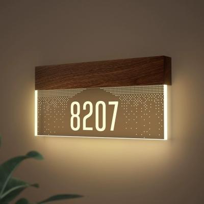 China 2024 Dsymbol Door Plate for Hotel Door Number Signs Blue Custom Acrylic Metal Bright for sale