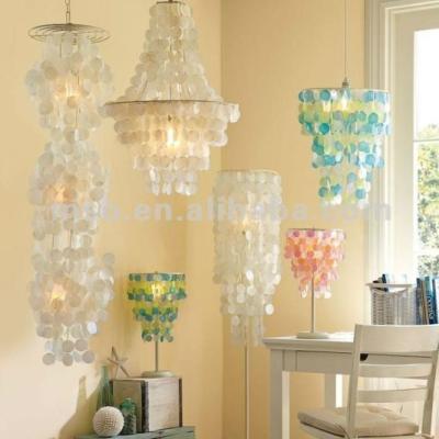 China 2018 Best Christmas Gifts Seashell Capiz Chandelier for Lighting and Circuitry Design for sale