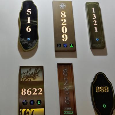 China AC 110V ± 10% Input Voltage Led Brass House Door Numbers Signs for Retail Store for sale