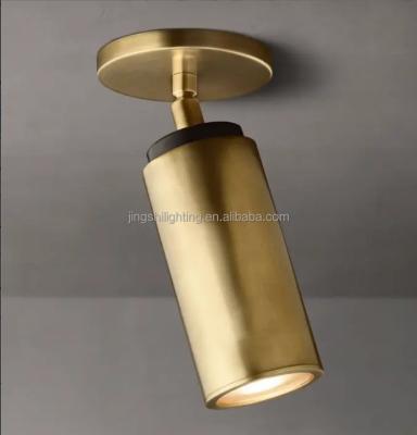 China Standard Size 110-220V Ceiling Light Decorative Gold Lamp with Modern Brass Tube Design for sale