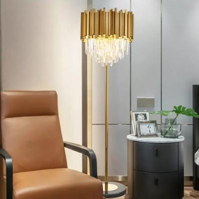 China AC 220V ± 10% Input Voltage end Postmodern Indoor Crystal Lighting Fixture Floor Lamp for sale