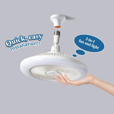 China 360 Rotating Ceiling Fan Light LED RGB Moving Head Intelligent Dimming Remote Control for sale