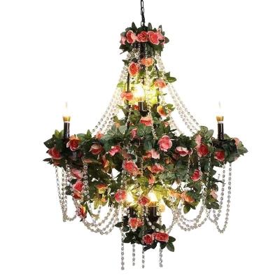 China 135° Beam Angle Large Colorful Flower Pendant Light for Decorative Plants Chandelier à venda